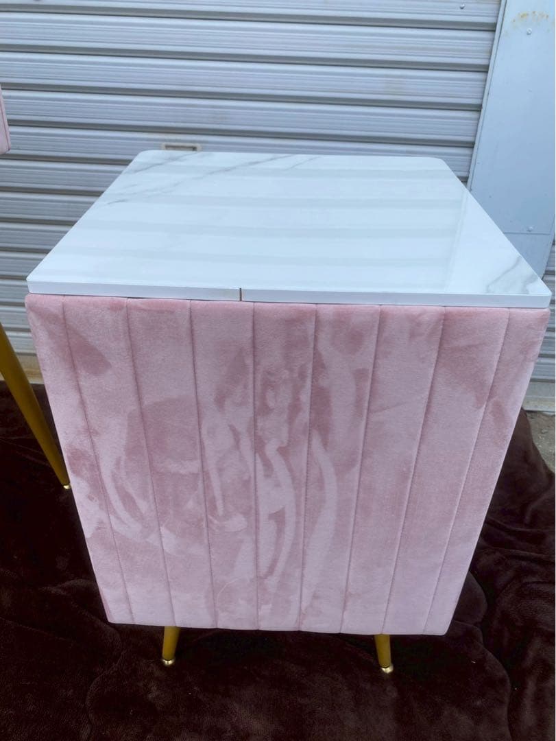 雨宮様専用】大理石風 ドレッサーセット 鏡付き※椅子はつきません。