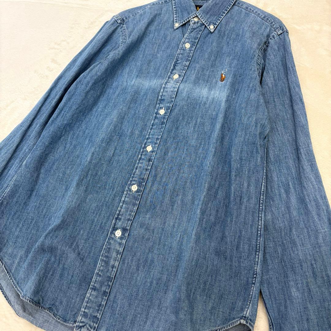 即完売✳︎ラルフローレン現行ダンガリーシャツマルチポニーデニム