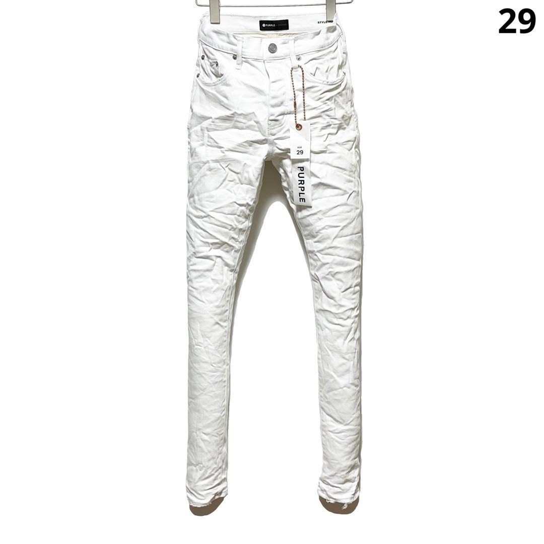 新品 PURPLE BRAND ホワイトスキニーデニム 29 - メルカリ