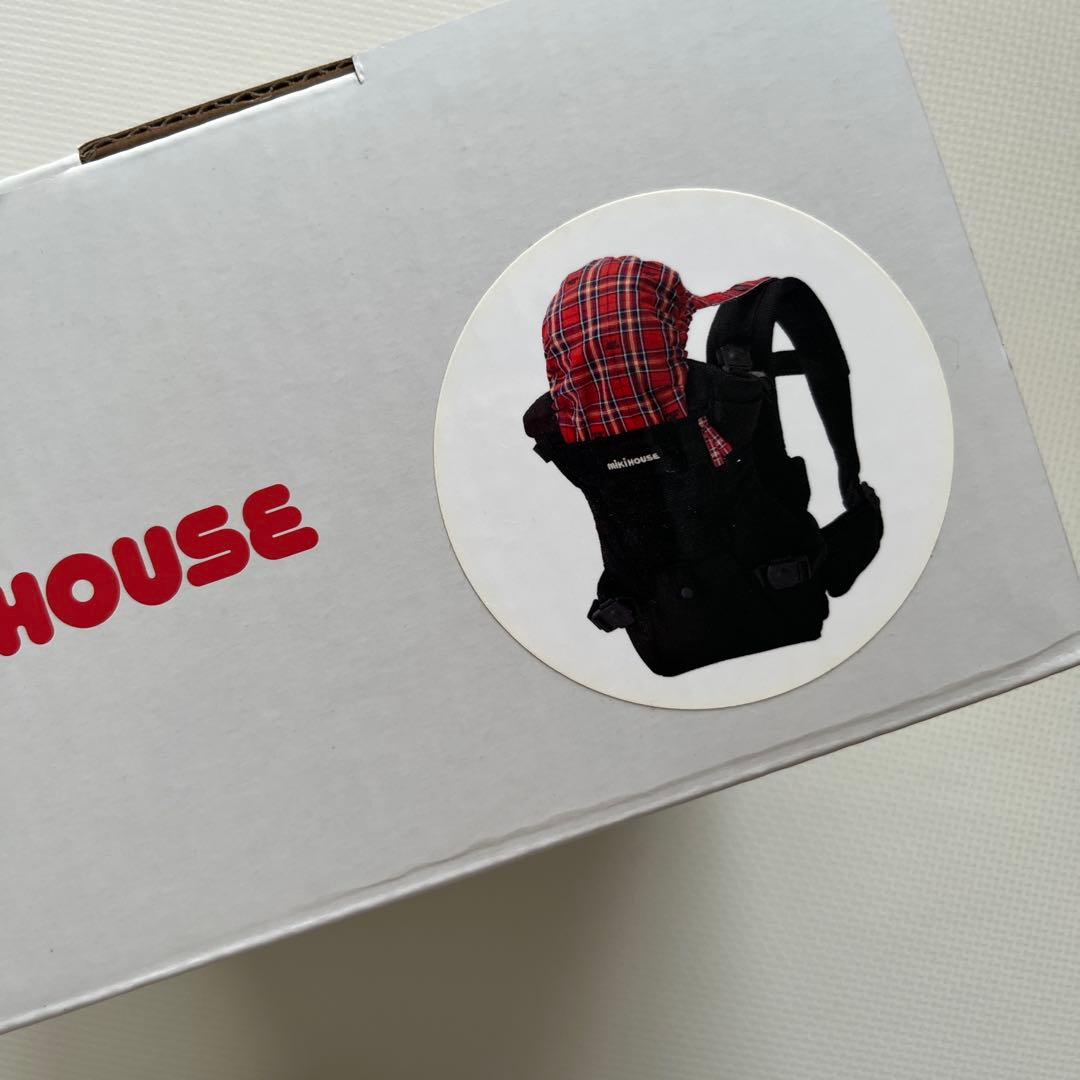 極美品]最終お値下ミキハウス ファーストベビーキャリア 黒 BOX 保証