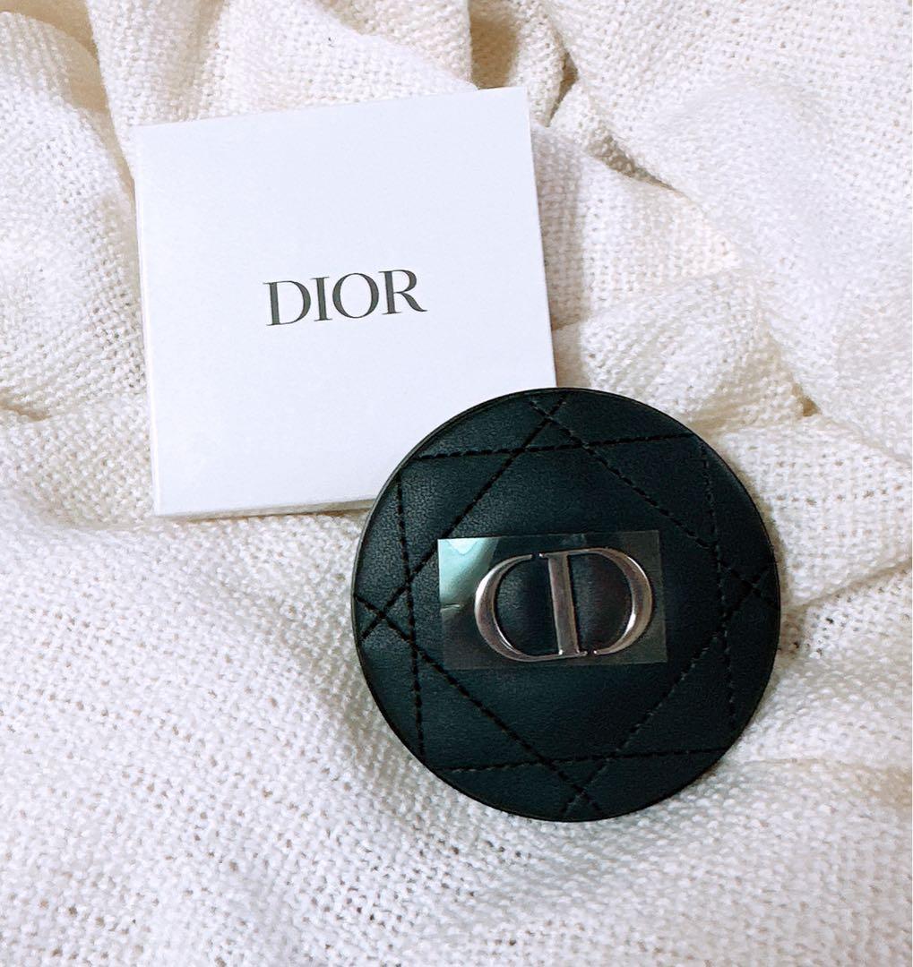 正規品ディオール ノベルティ ミラー 手鏡 二面鏡 ブラック - メルカリ