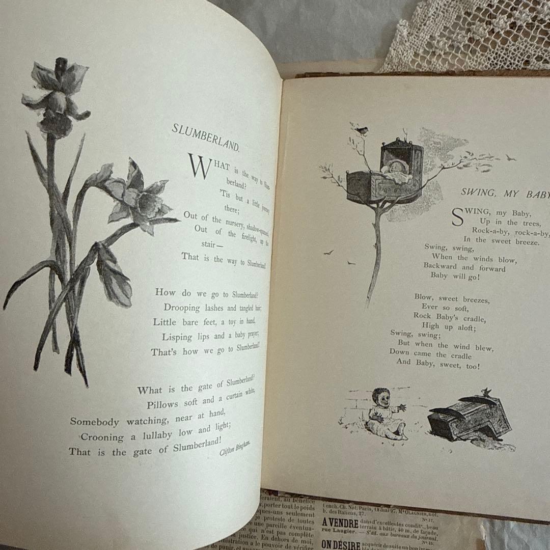 1890年アンティーク美しい挿絵の絵本アーネストニースター洋書ジャンク