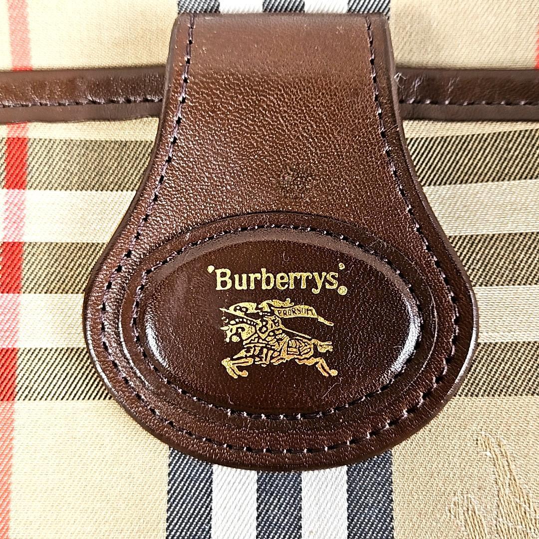 美品☆バーバリー ショルダーバッグ ヴィンテージ ロゴプレート