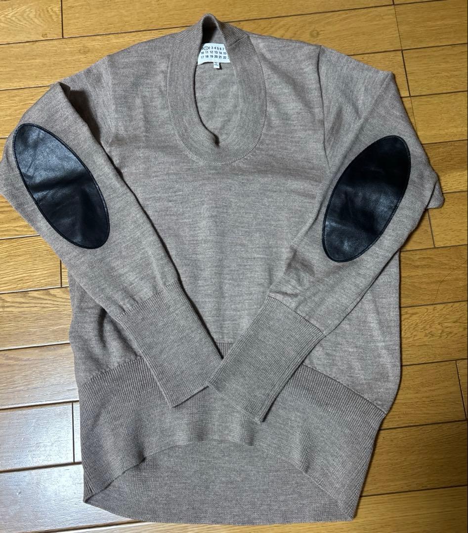 マルタンマルジェラMaison Margielaウールニット エルボーパッチXS Maison Margiela - エルボーパッチセーター | River
