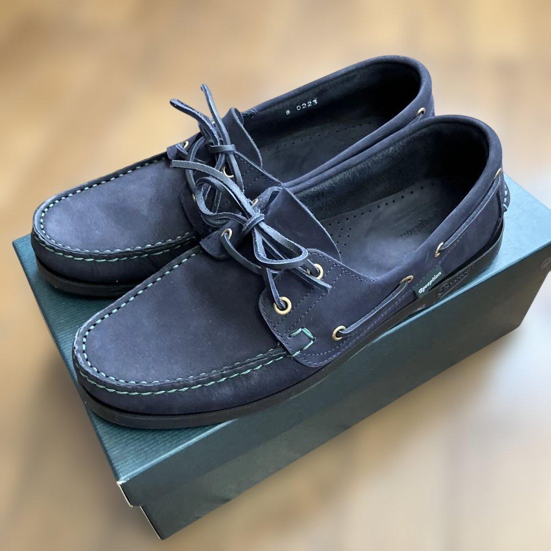 レセプション✖️パラブーツ バース Paraboot✖️Reception ネイビー