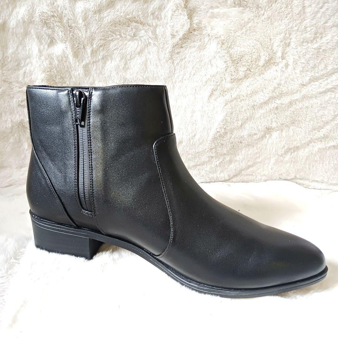 未使用品 卑弥呼 サイドジップ ブーツ ポインテッドトゥ　ブラック 25.5cm