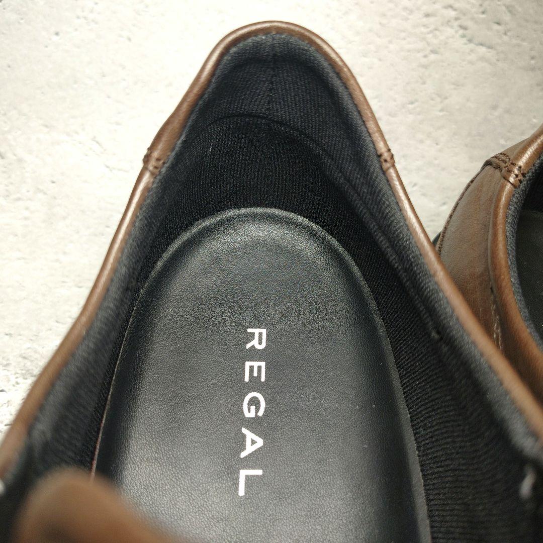 人気定番デザイン】極美品 REGAL【27】レザードレススニーカー