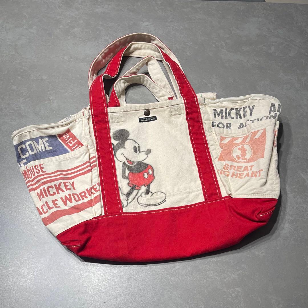 DENIM DUNGAREE デニムダンガリー ミッキー トートバッグ - メルカリ