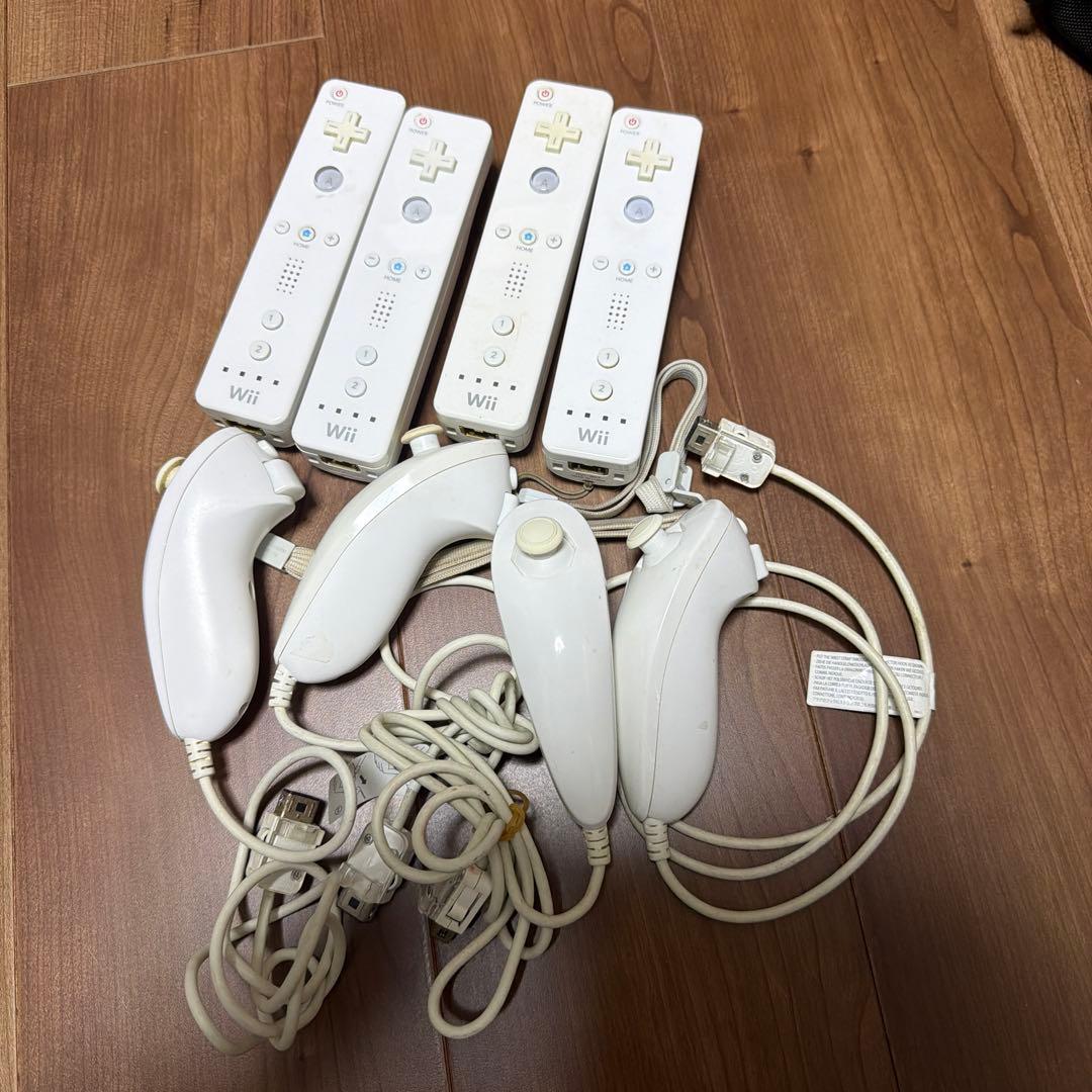Wiiリモコン ヌンチャク 4個 セット ホワイト - メルカリ