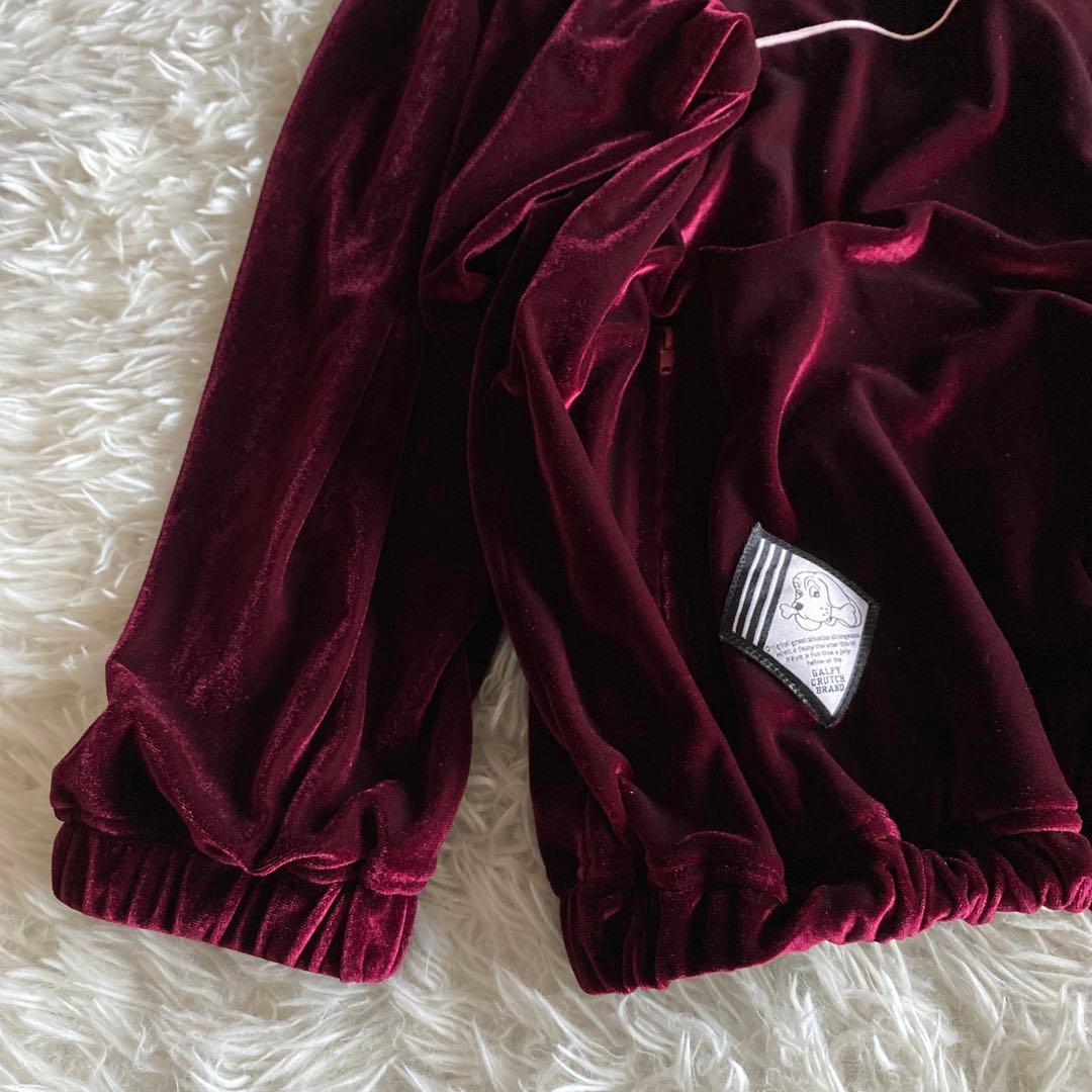 GALFY ガルフィー ベロアセットアップ ジャージ ベルベット レッド