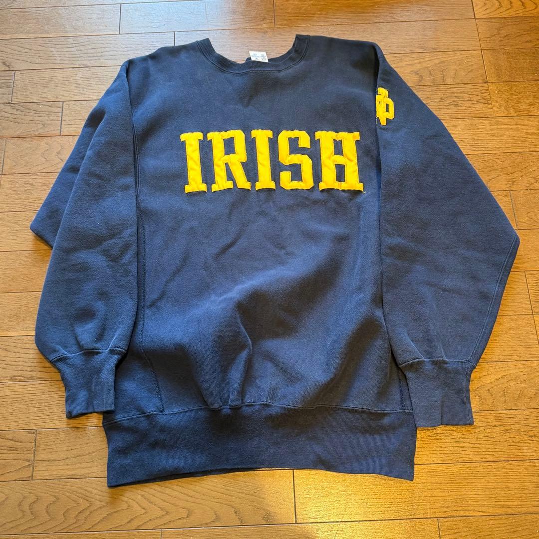 90s USA製 champion リバースウィーブ 刺繍トリコタグ ネイビー 90s リバースウィーブ トリコタグ ネイビー 刺繍 ボックス USA製 古着