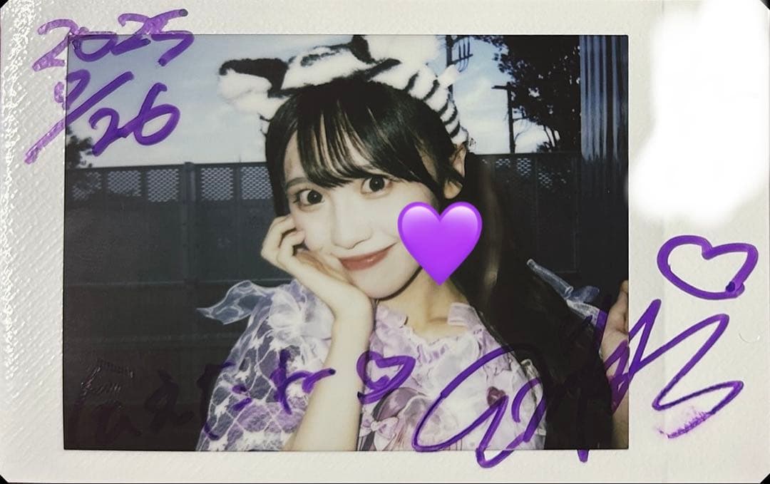 iLiFE! 純嶺みき コメント サインあり チェキ 夏フェス衣装 東武公