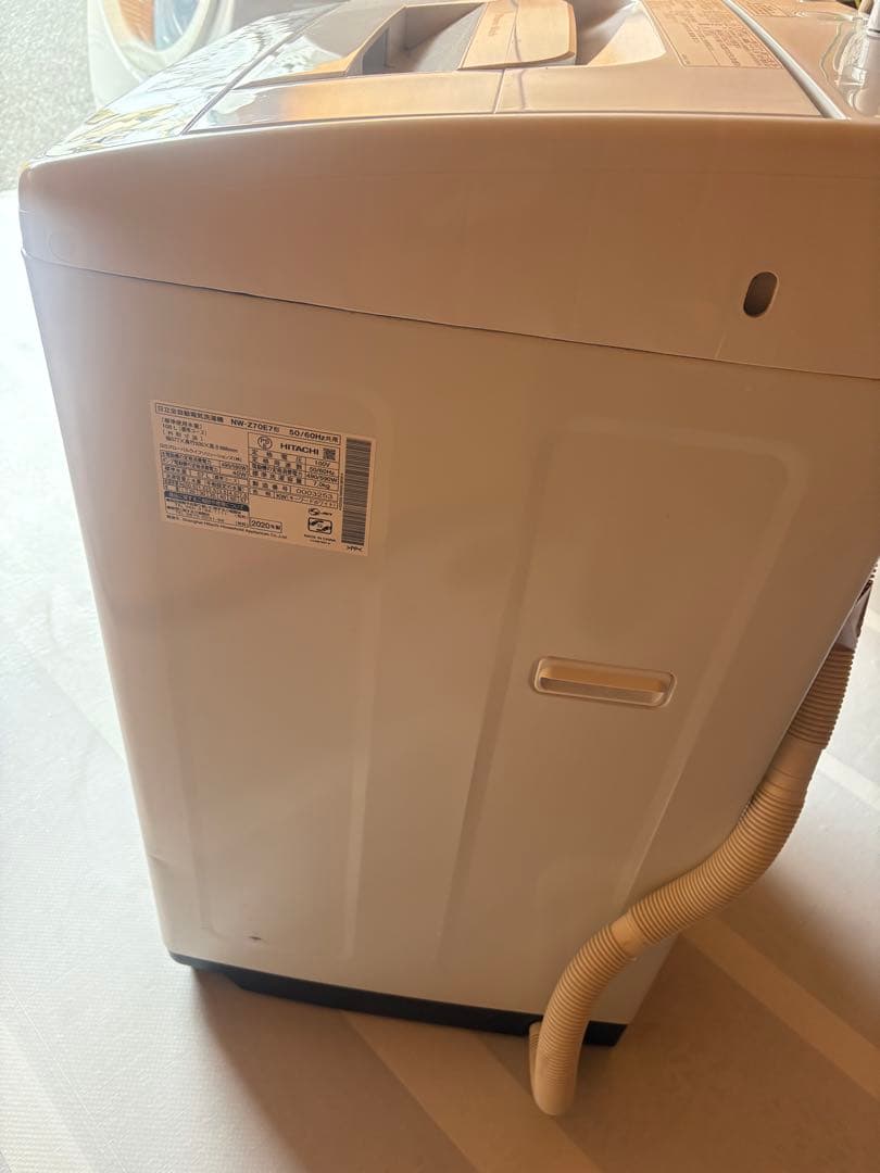 よしそ 日立 7.0kg 全自動洗濯機 NW-Z70E7 2020年製