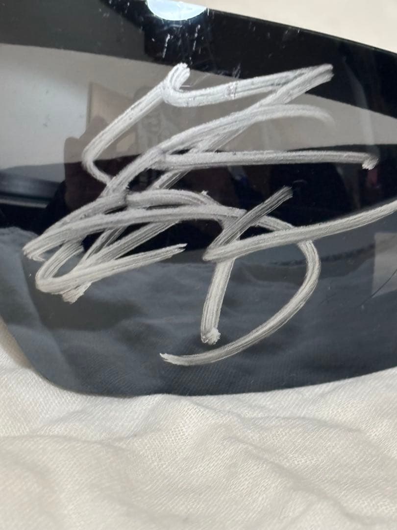 川田将雅 直筆サイン入りゴーグル本人直接サイン／一点物／入手経緯