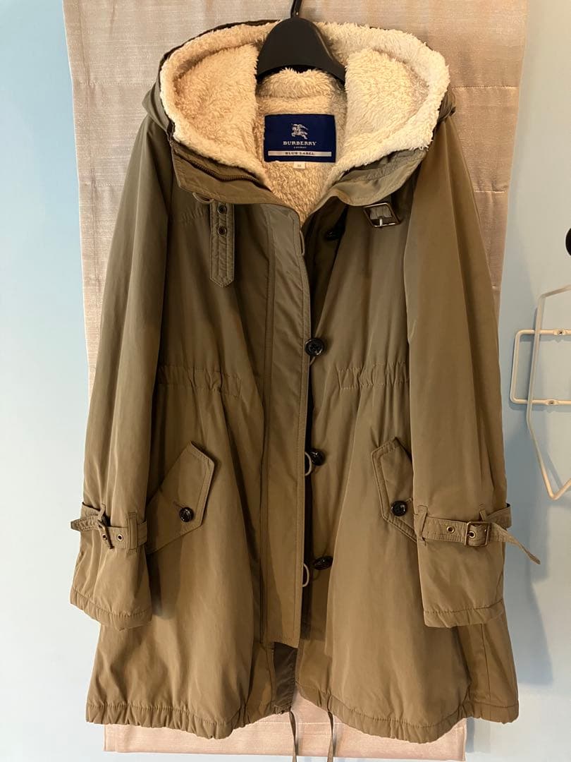 BURBERRY BLUE LABEL モッズコート 38サイズ 中古・古着通販】BURBERRY BLUE LABEL (バーバリーロンドンブルー