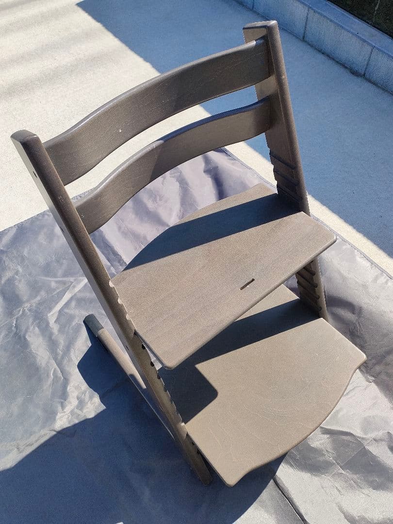 ストッケ トリップトラップ シリアルNo.4 グレー ベビーチェア スライダー付 ストッケ トリップトラップ シリアルNo.4 グレー ベビーチェア