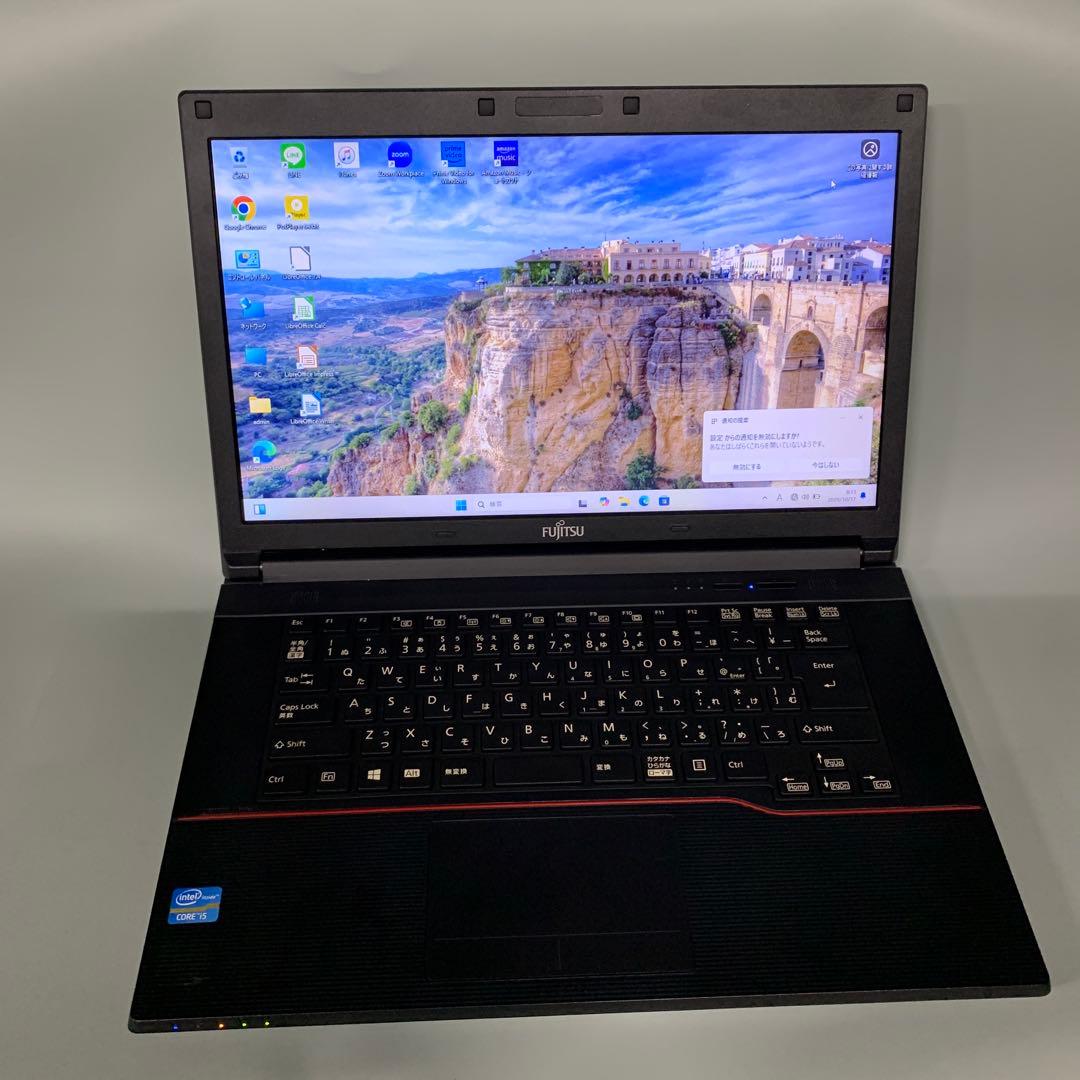 富士通　Windows11 ノートパソコン DVD付き　爆速SSD搭載 i 5 富士通 DVD付き 爆速SSD搭載 Windows11 ノートパソコン - メルカリ