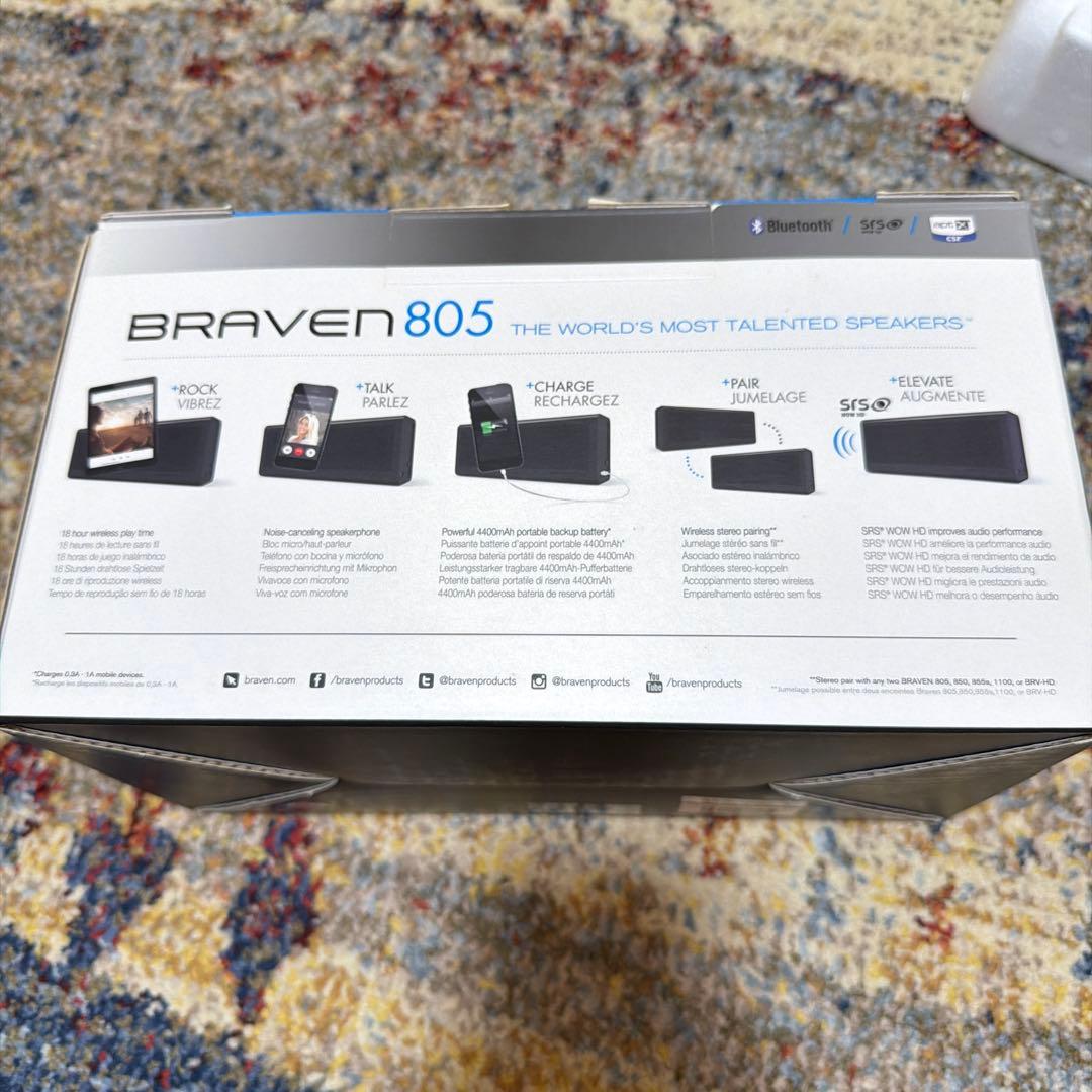 BRAVEN 805 Bluetooth スピーカー ブラック - メルカリ