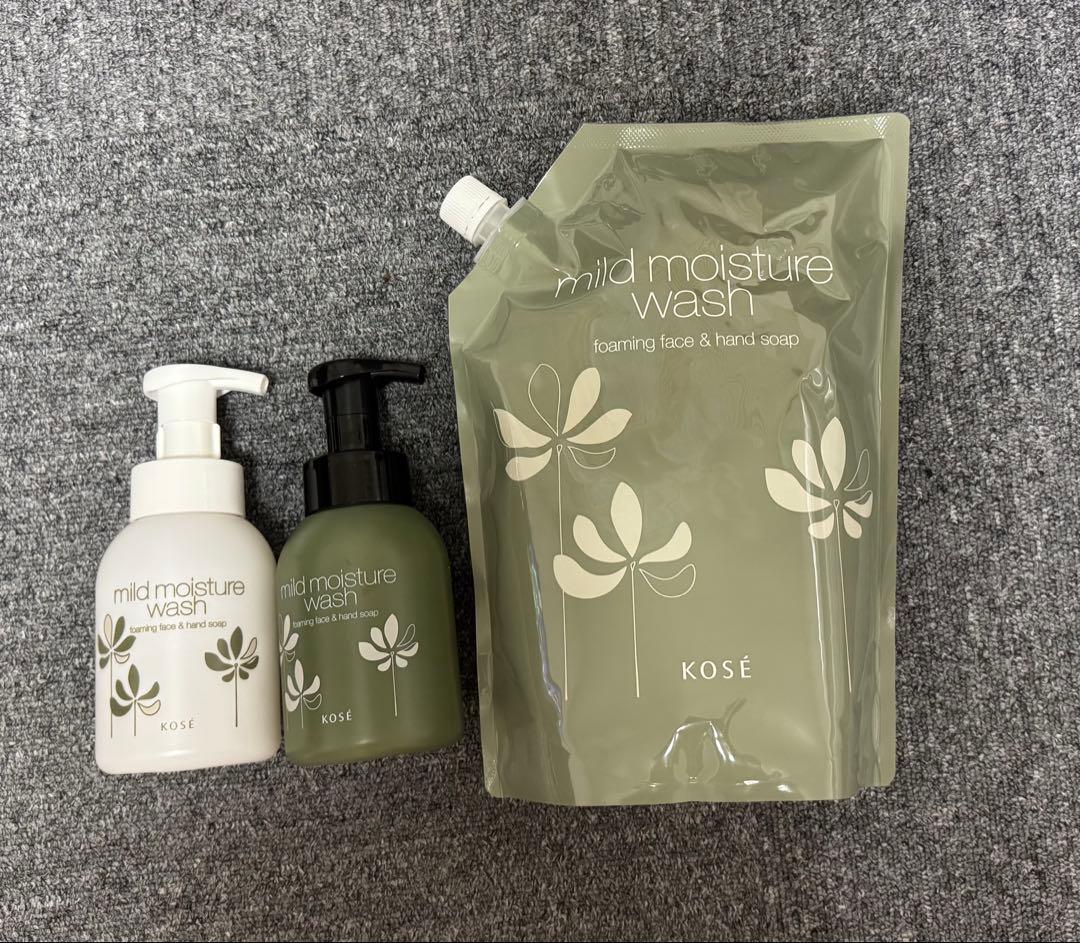 KOSEマイルドモイスチュアウォッシュ2000ml2パック+ボトル2個 KOSE