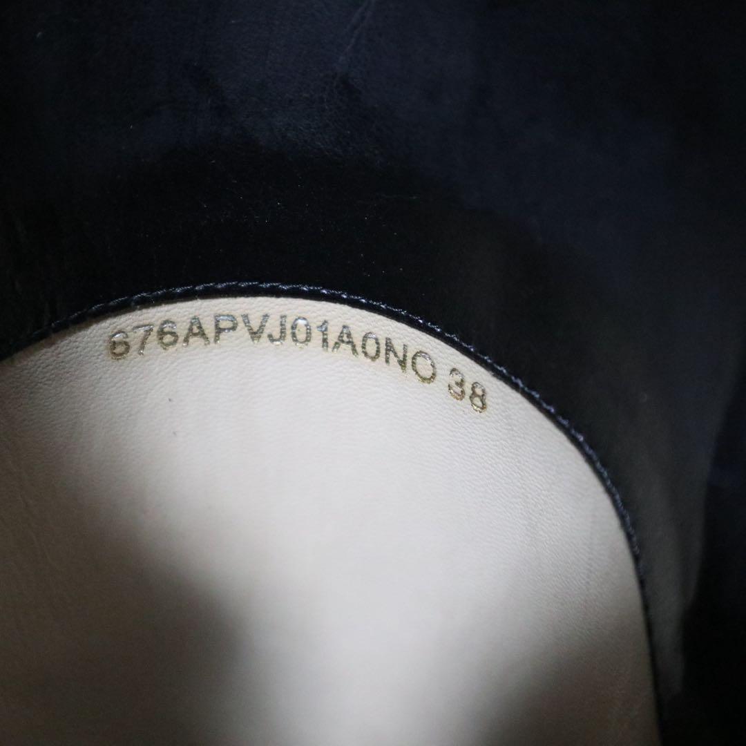 ヴァレンティノ レインブーツ 長靴 レース 刺繍 スタッズ ベルト