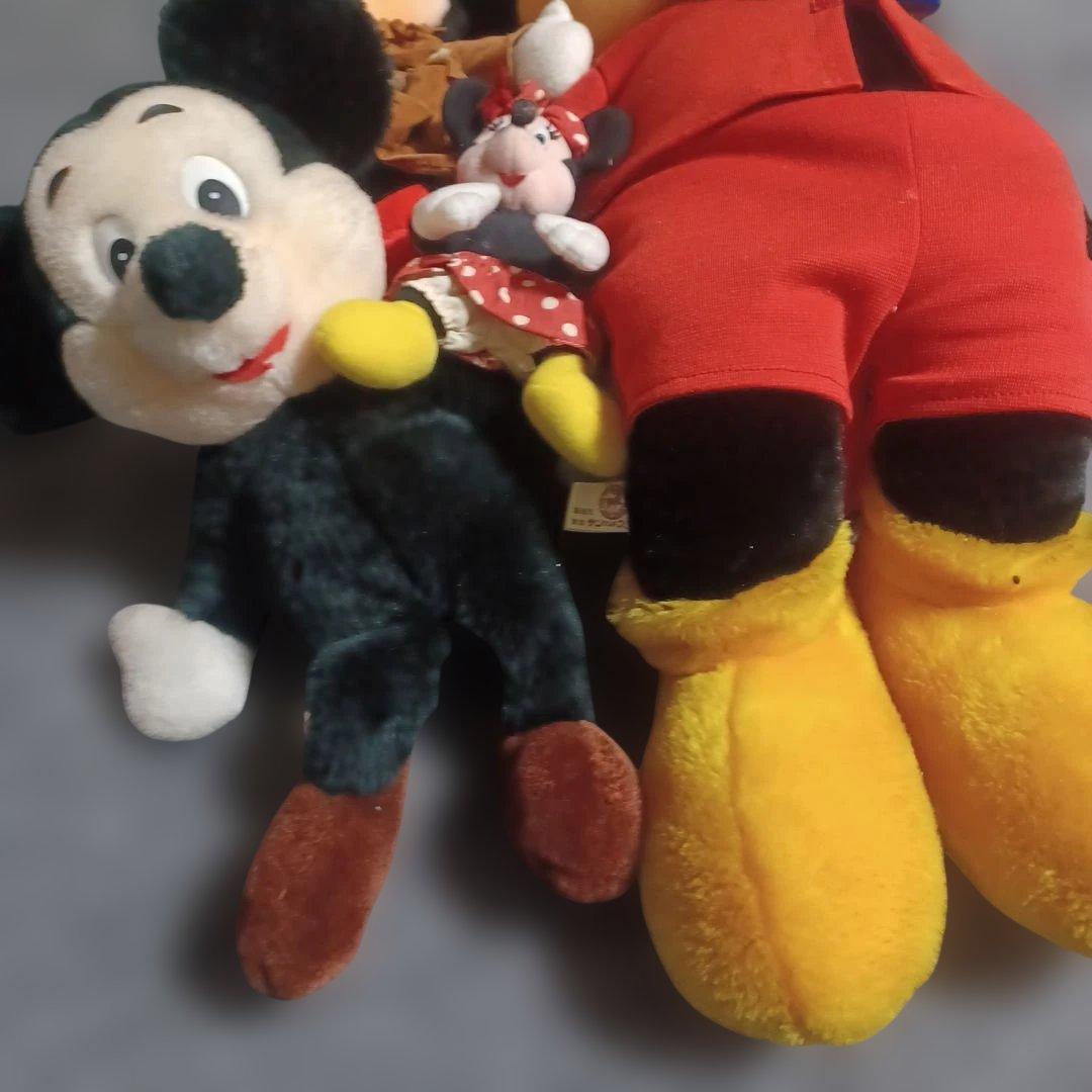 レトロ ディズニー ミッキー ミニー ぬいぐるみ 4体 Disney - メルカリ