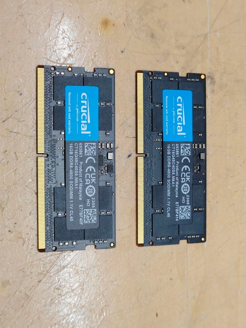 Crucial SODIMM DDR5-4800 32GBセット Crucial DDR5-4800 32GB」の人気商品一覧 | 安い商品を通販サイトから