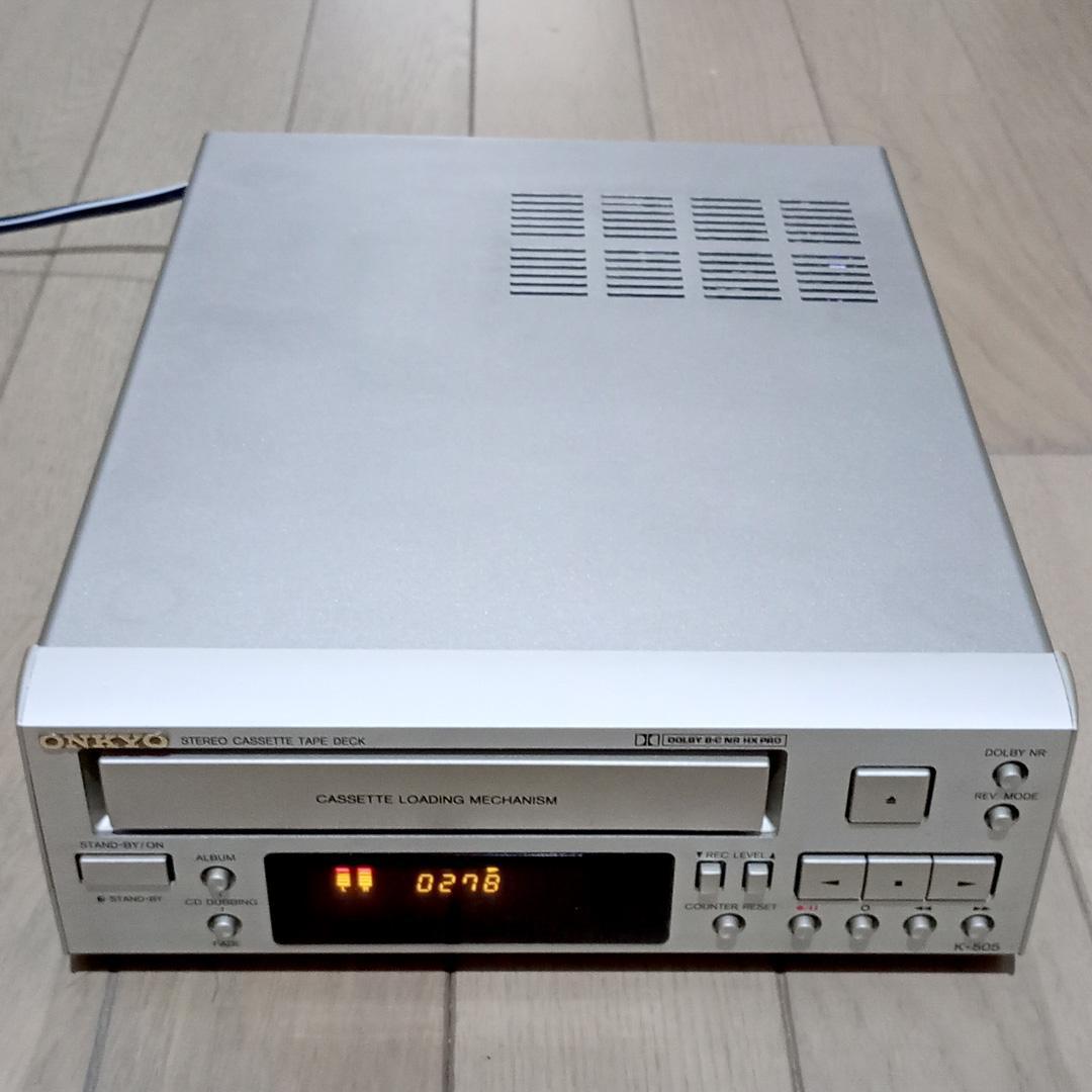 ONKYO K-505 ステレオ カセットテープデッキ 美品 オンキョー 日本製