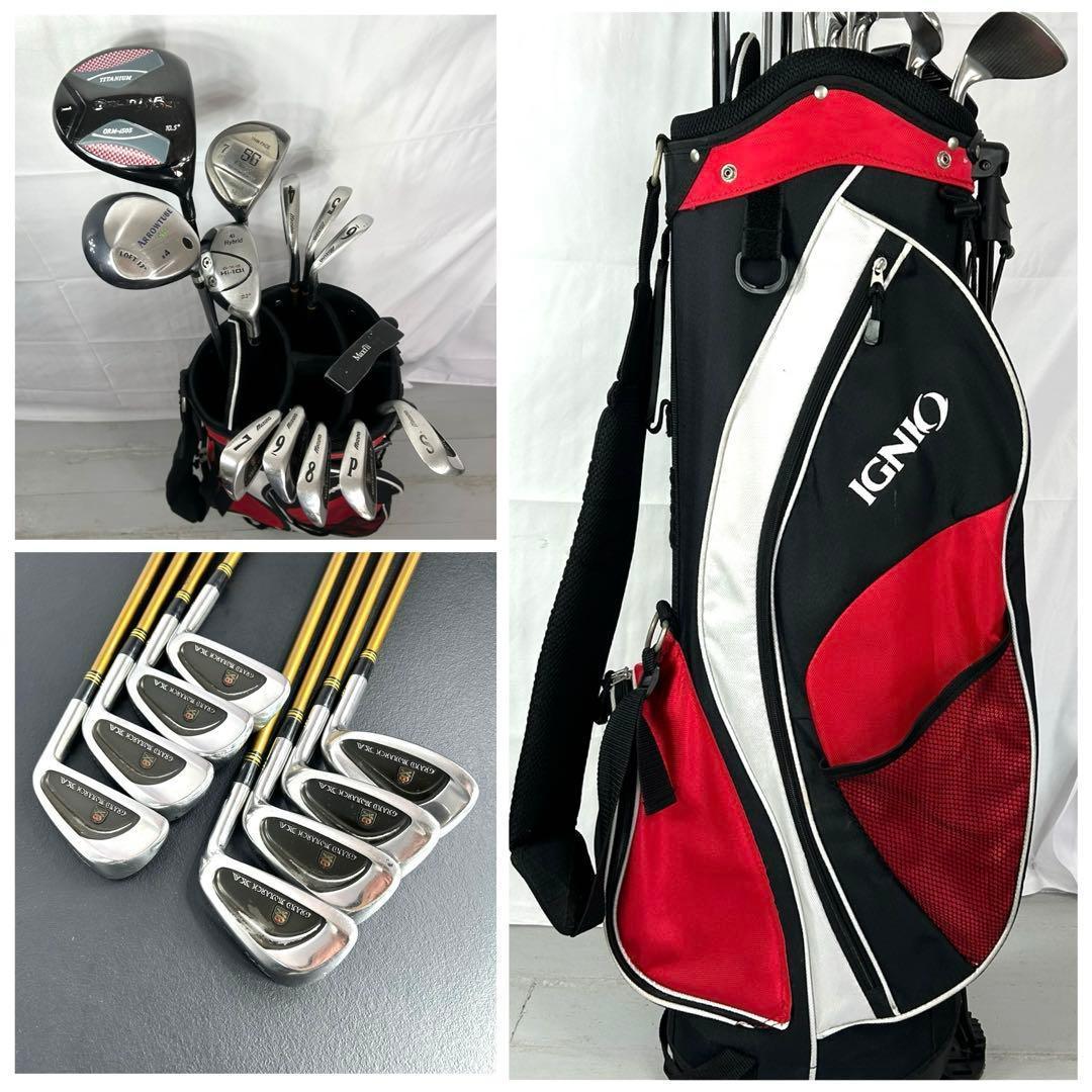 本格派 メンズゴルフクラブ 13本 フルセット ゴルフセット お試し