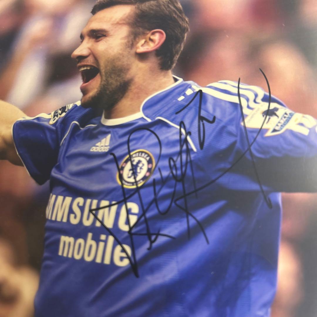 元ウクライナ代表 アンドレイ シェフチェンコ チェルシー 直筆サイン