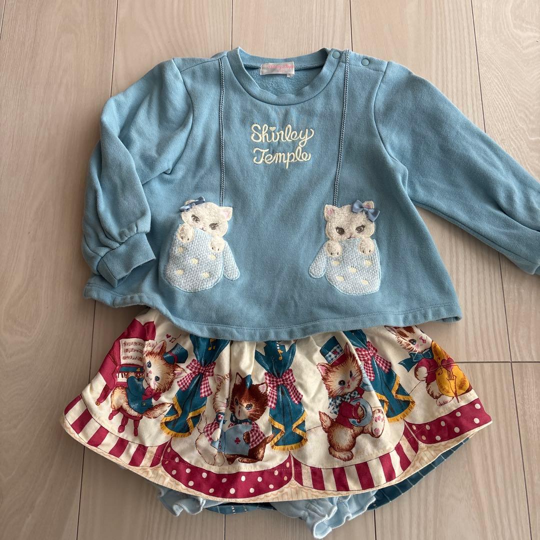 【ありさ】シャーリーテンプル　猫オーケストラ　3点セット　100.90cm