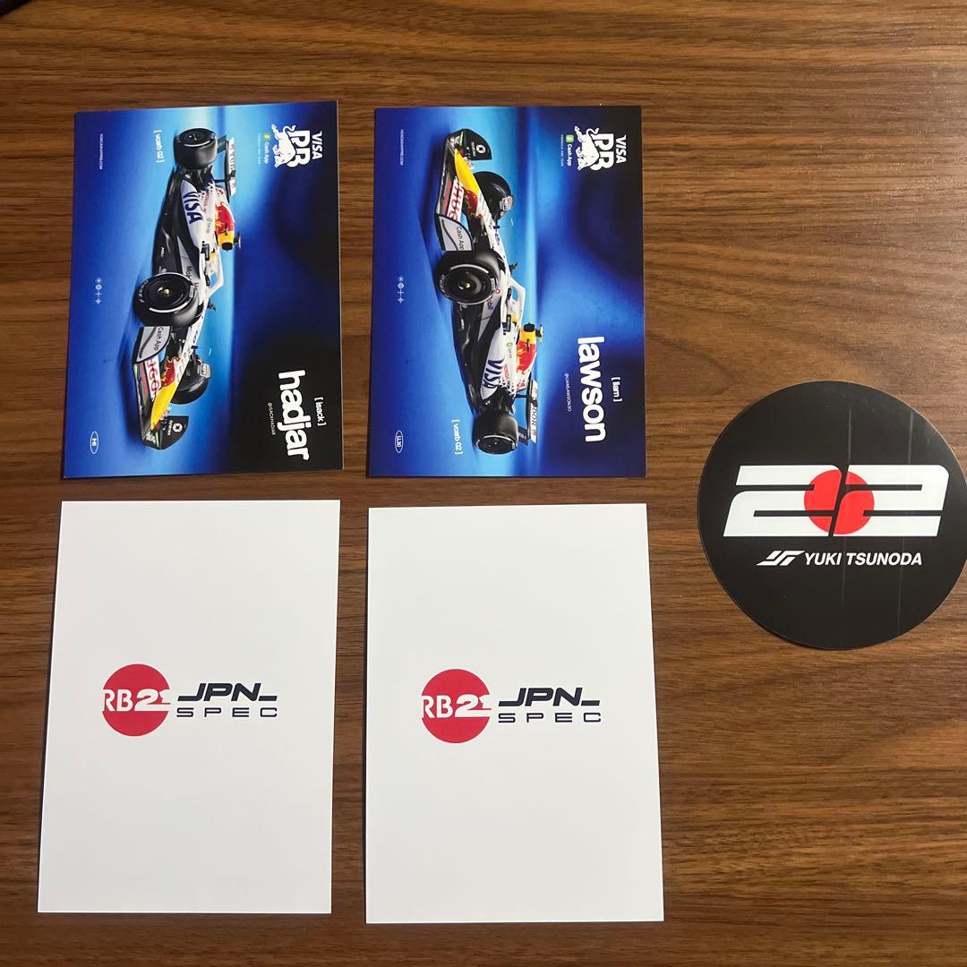 F1 日本GP 非売品ポストカード4枚＋角田裕毅ステッカー F1 鈴鹿サーキット