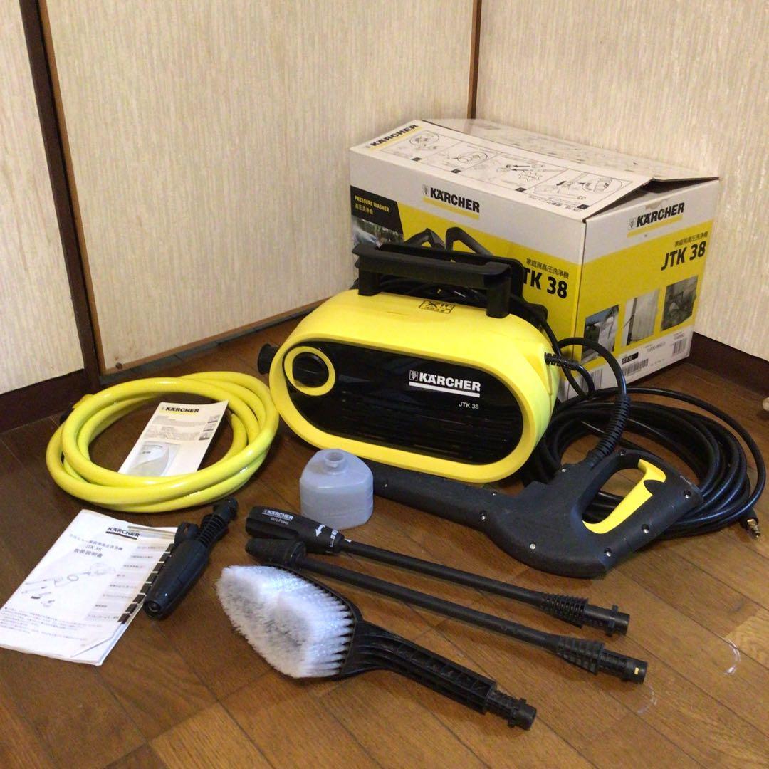 ケルヒャー　家庭用高圧洗浄機　JTK38　〜6/29午前中まで出品予定 ケルヒャー 高圧洗浄機 家庭用高圧洗浄機 JTK38 ブラック/イエロー