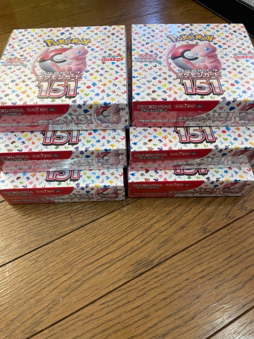 ポケモンカード　151　6BOX　シュリンク付 ポケモンカードゲーム ポケモンカード151 BOX シュリンク付き 新品 未