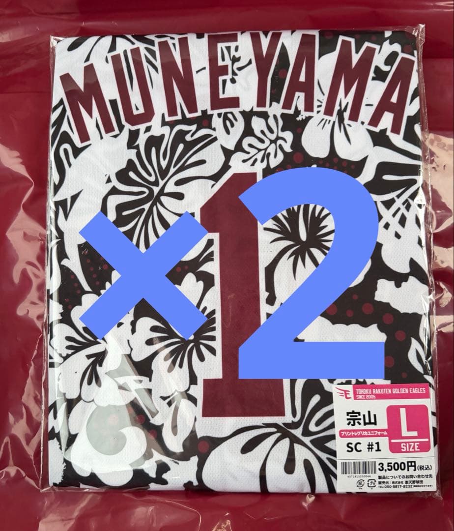 楽天イーグルス 宗山塁 ユニフォーム 沖縄 スプリング キャンプ限定 2枚セット 楽天イーグルス 宗山塁 ユニフォーム 沖縄 スプリング キャンプ 限定 M