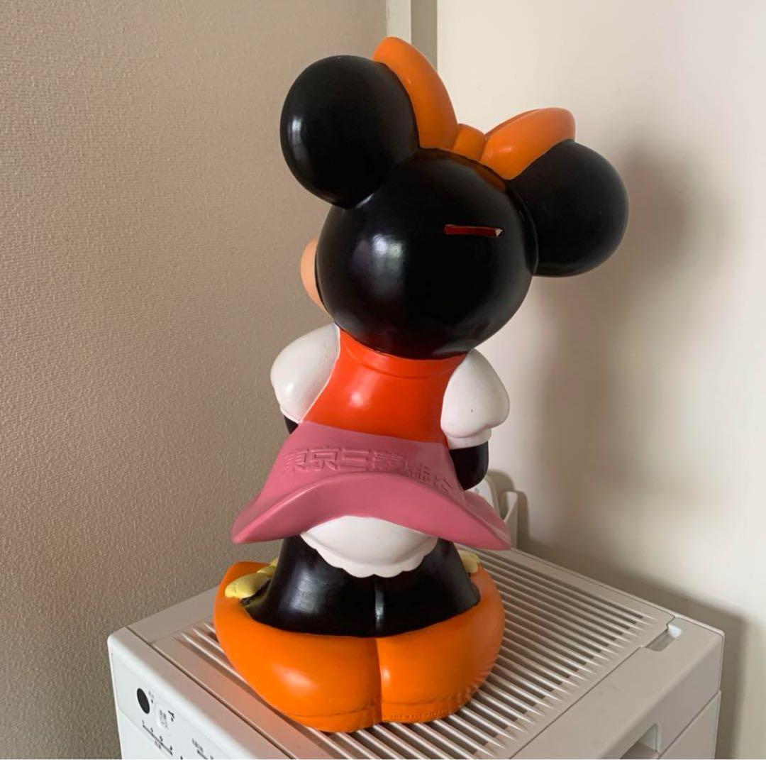 美品 東京三菱銀行カウンターサイ ズ貯金箱昭和レトロ ミニーマウス