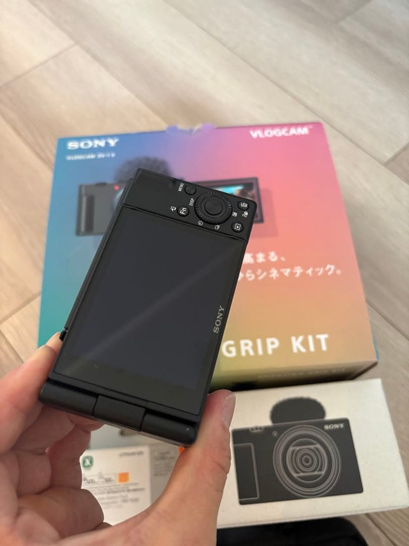 SONY VLOGCAM ZV-1M2 シューティンググリップ、携帯ポーチ付き