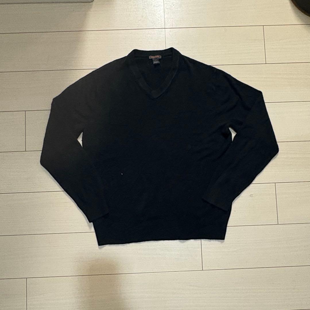 Vintage】90s 00s Vneck Black Knit
