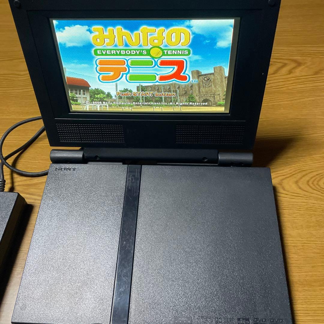 ps2 モニター付き ps2ソフト7本 ps1ソフト5本 - メルカリ