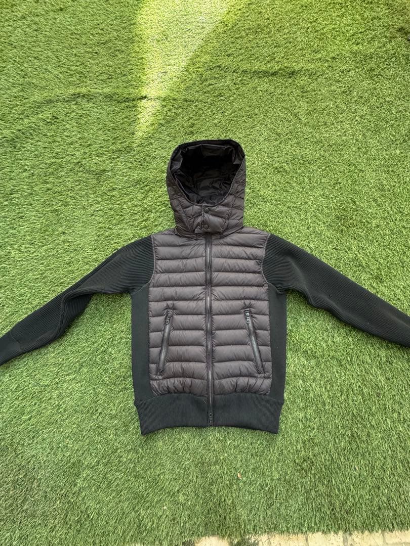 フード付きダウンジャケット 黒 ダウン アウター フード付き ブルゾン ダウンジャケット コート 長袖