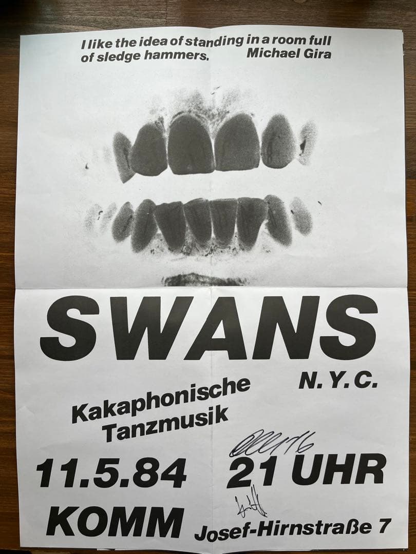 SWANS Filth レコード サイン入り ポスター付き - メルカリ