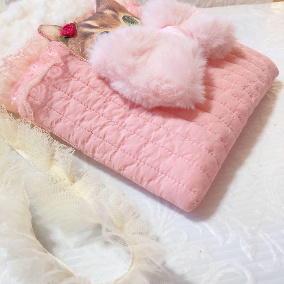 リトルサンダーちゃんふわふわサコシュ コヤンイサムチョン いちご刺繍