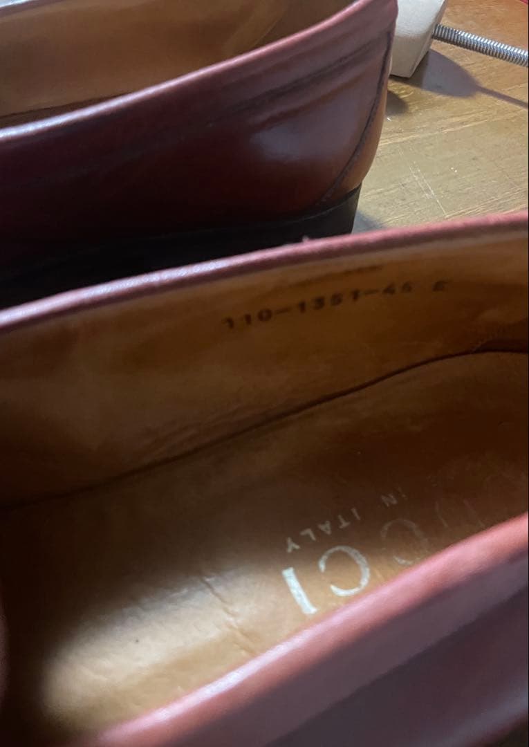 GUCCI ブラウン ローファー 28.5~29.0cm 45 E