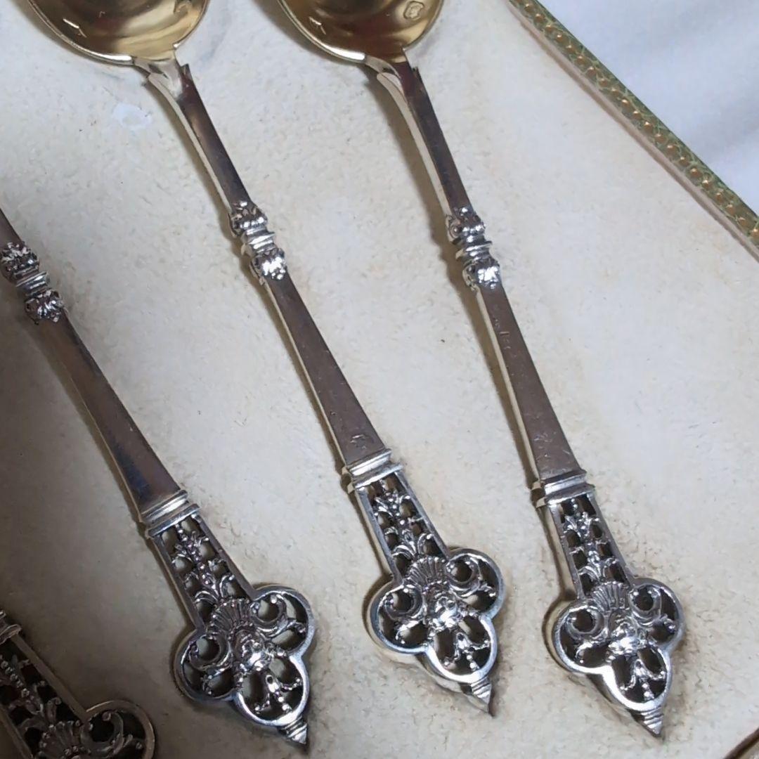 希少♪】 カルディヤック スプーン 6本セット ルネサンス 純銀