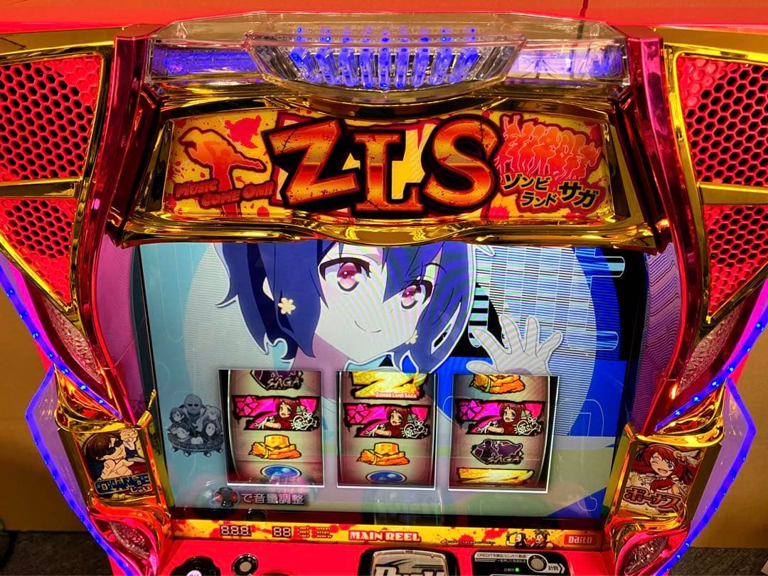 スマスロ実機 パチスロ ゾンビランドサガ 佐賀パネル ユニット付