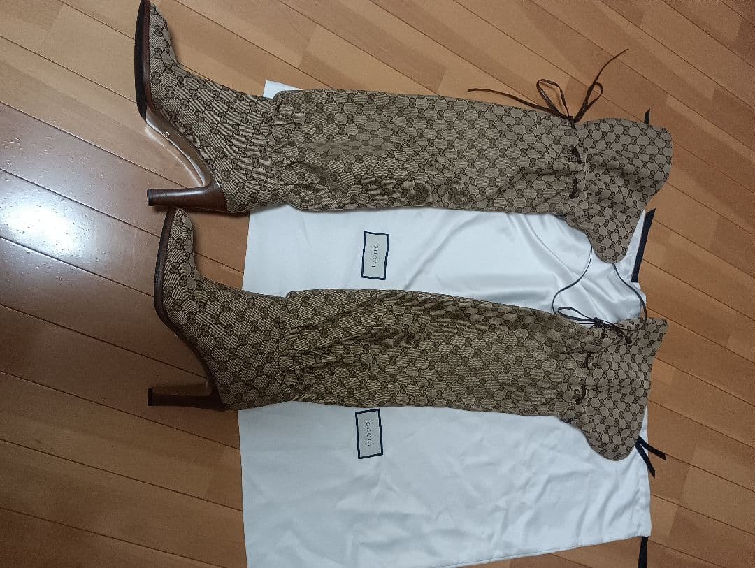 Gucci ニーハイブーツ サイズ42 保存袋付き - メルカリ