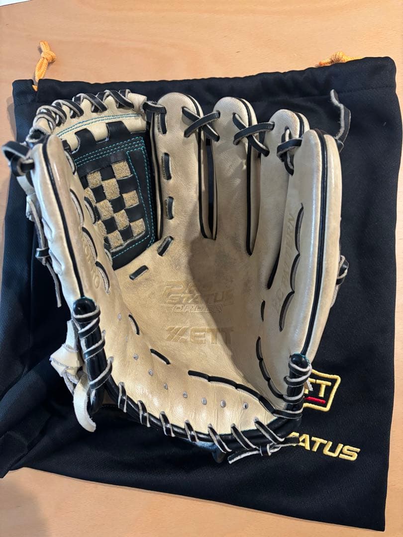 ZETT 軟式グローブ 源田モデル 40個限定 組市松ラベル プロステイタス