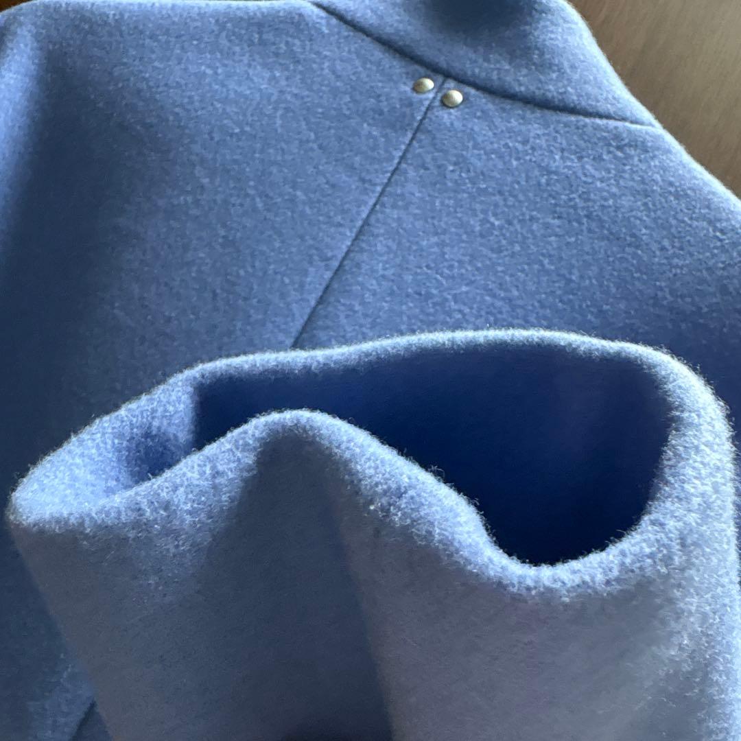 極美品！ヤマダヤ Age+ ブルー コクーンコート - メルカリ
