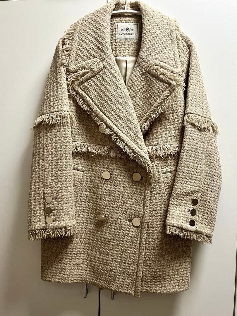 グレースコンチネンタル　コート　フリンジ セール】 リバーフリンジコート （その他アウター）｜GRACE