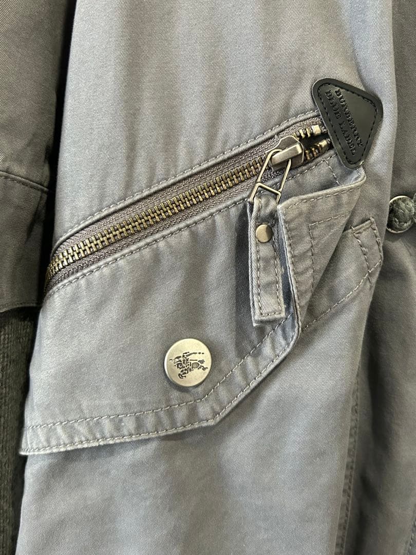 ジェン様専用 BURBERRY BLUE LABELグレー モッズコート - メルカリ