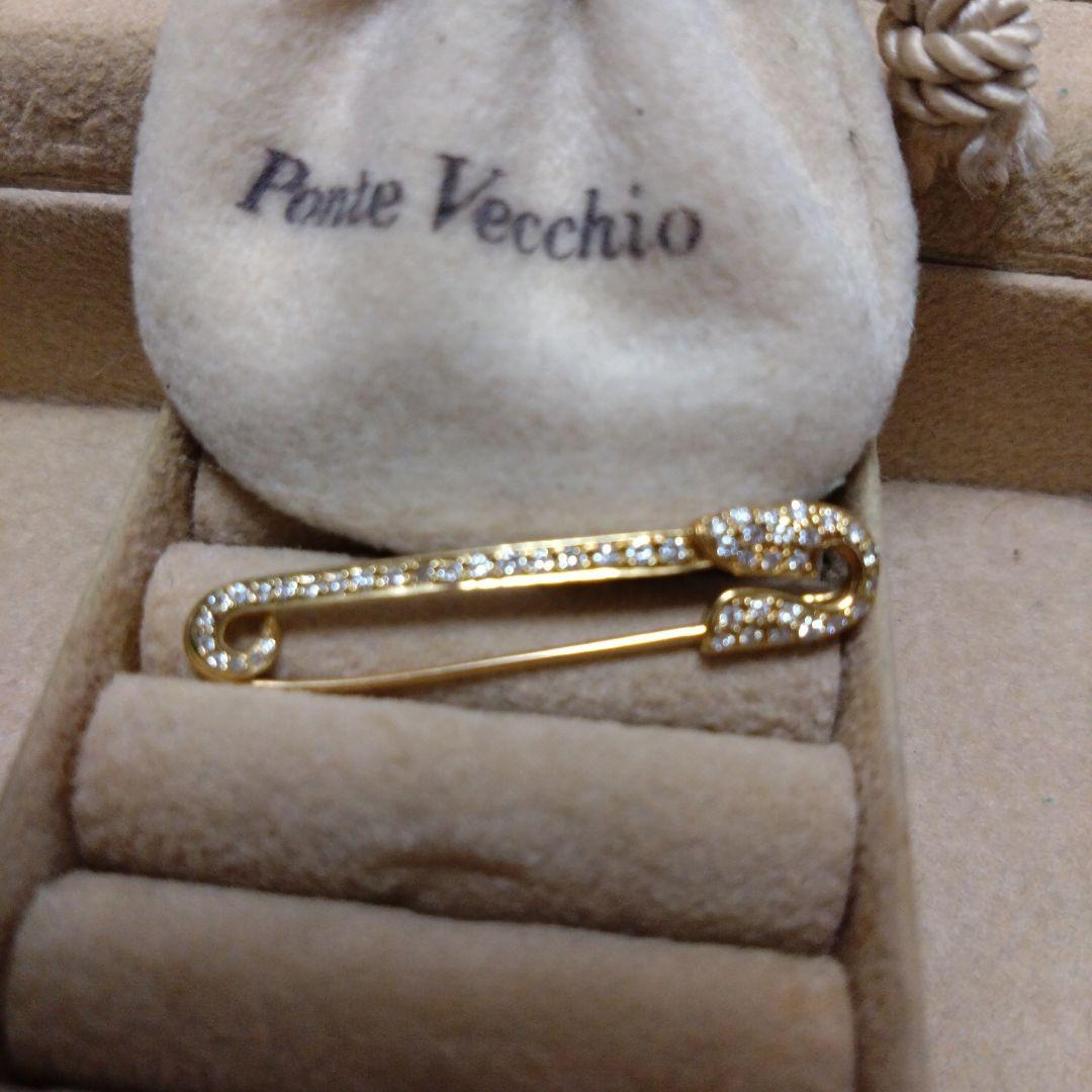 Ponte Vecchio K18ダイヤモンド0.28イエローゴールドブローチ - メルカリ